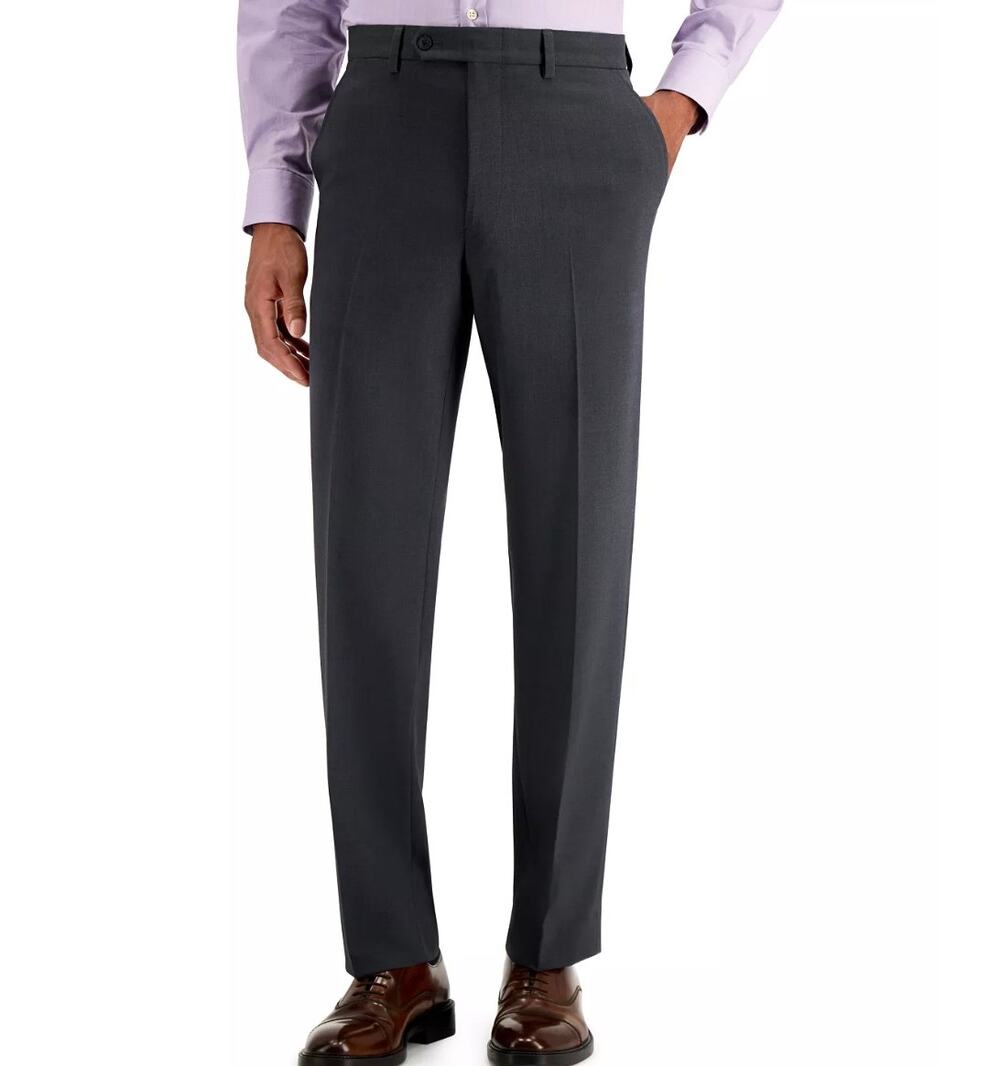 NWT Nautica Modern-Fit Bi-Stretch Suit Pants, Charcoal, Men’s 30x29